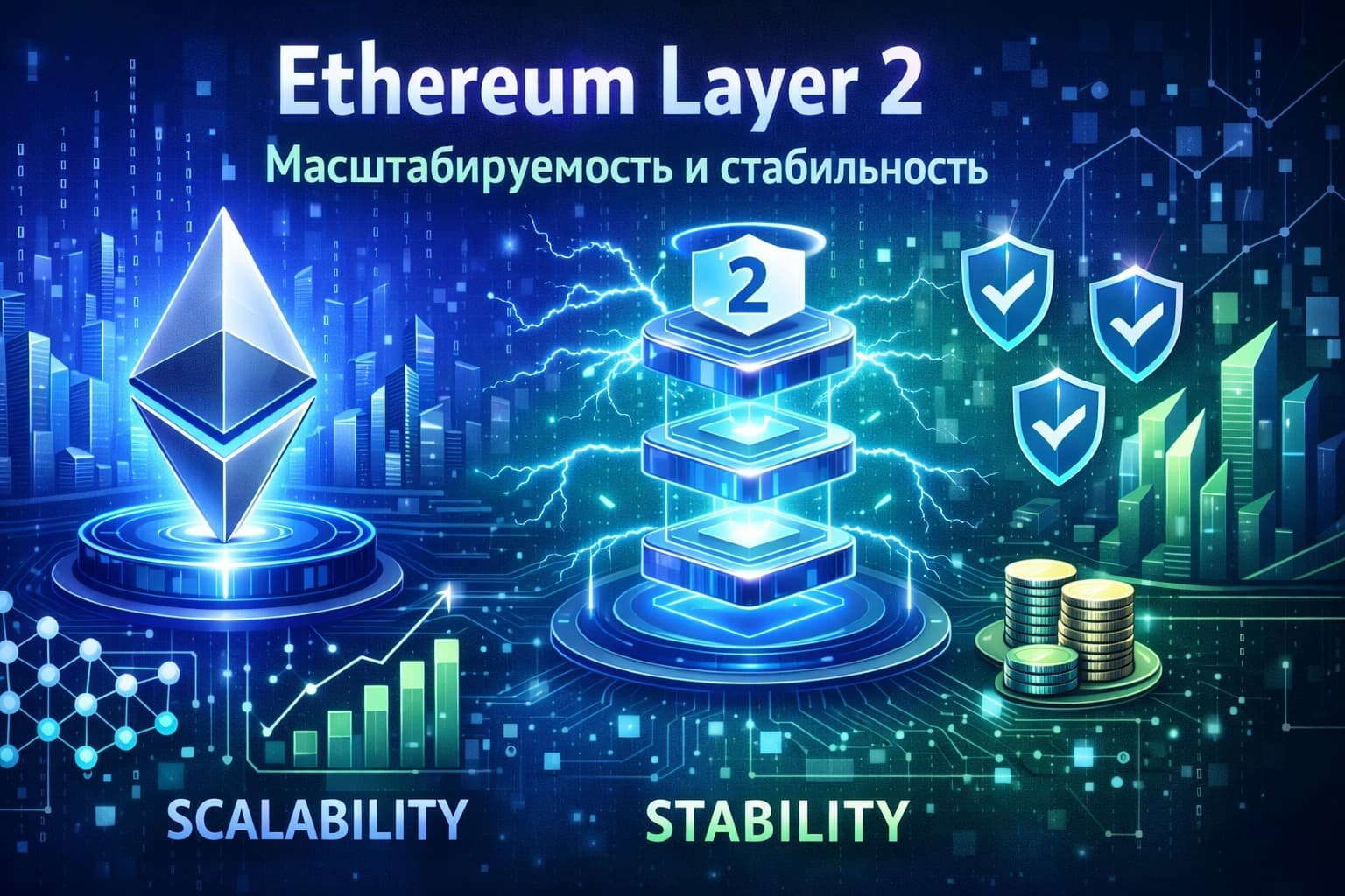 Сети Layer-2 набирают обороты на фоне стабилизации комиссий Ethereum: Новая эра масштабируемости