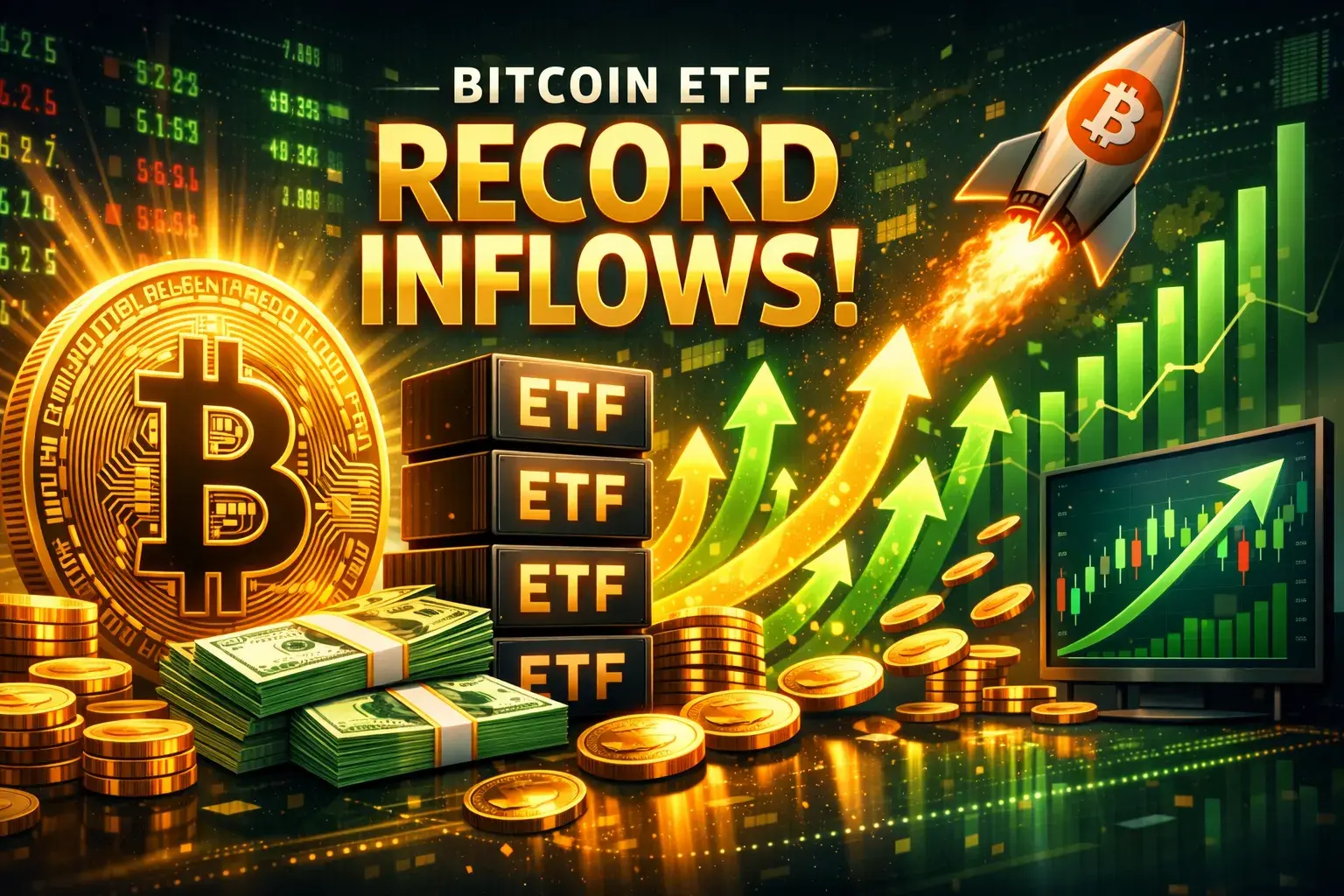 Притоки в Bitcoin ETF бьют рекорды: что это значит для курса BTC и частного инвестора?